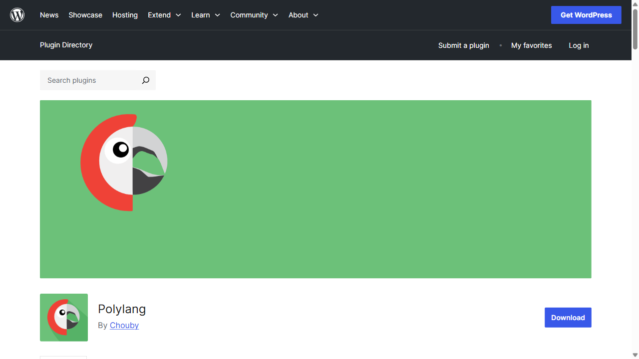 WordPress 插件目录：Polylang 插件页面（多语言插件）